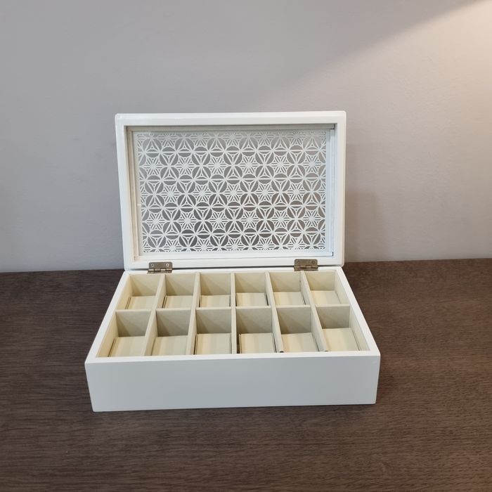 Caixa de 12 Relógios Lacada Branca By Arcoazul