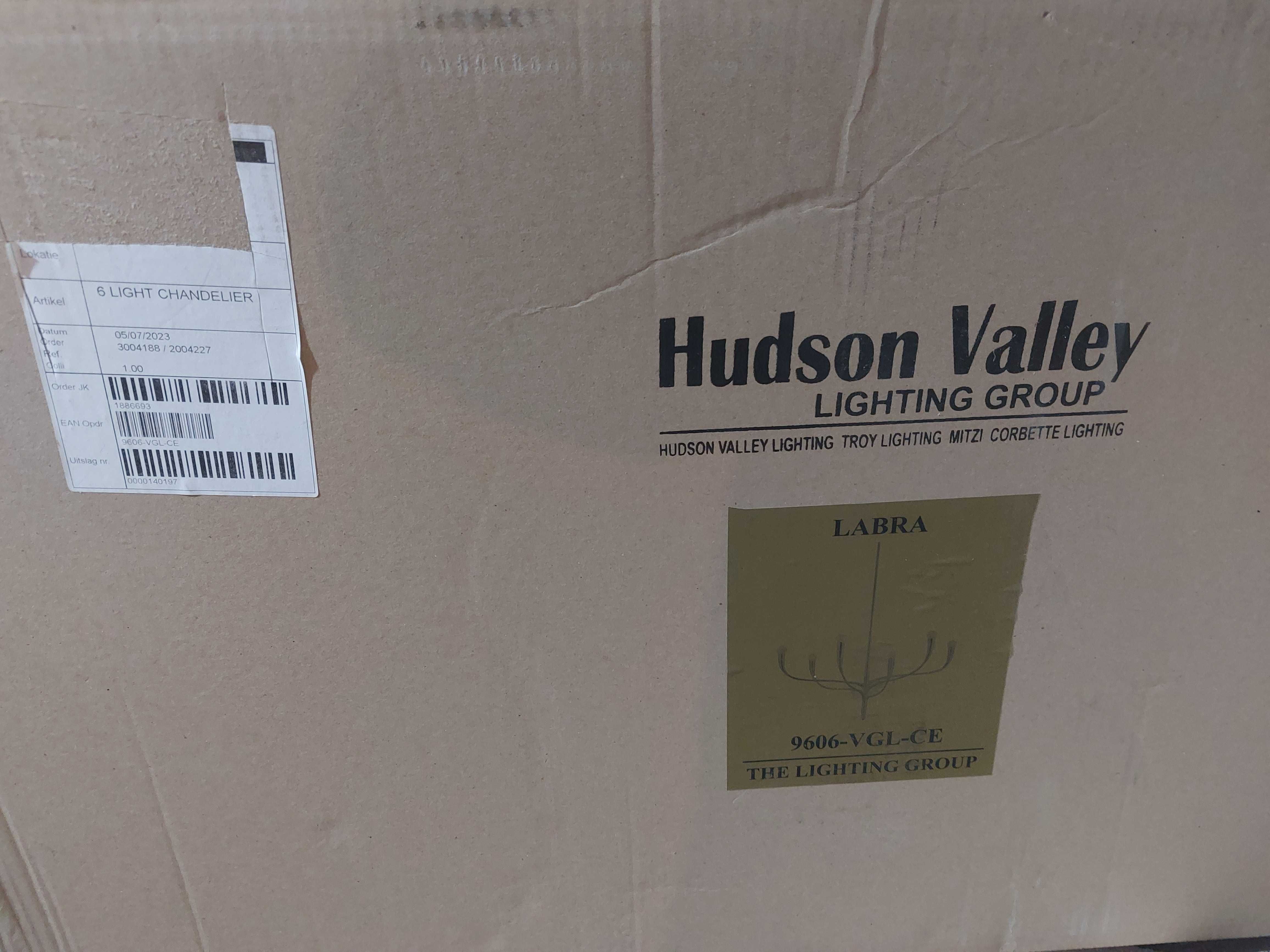 Hudson Valley Lighting. NOVO LABRA 9603-VGL-CE Parede 3 luzes