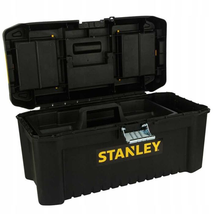 skrzynka essential 16' zatrzaski metal stanley na akcesoria okazja fv