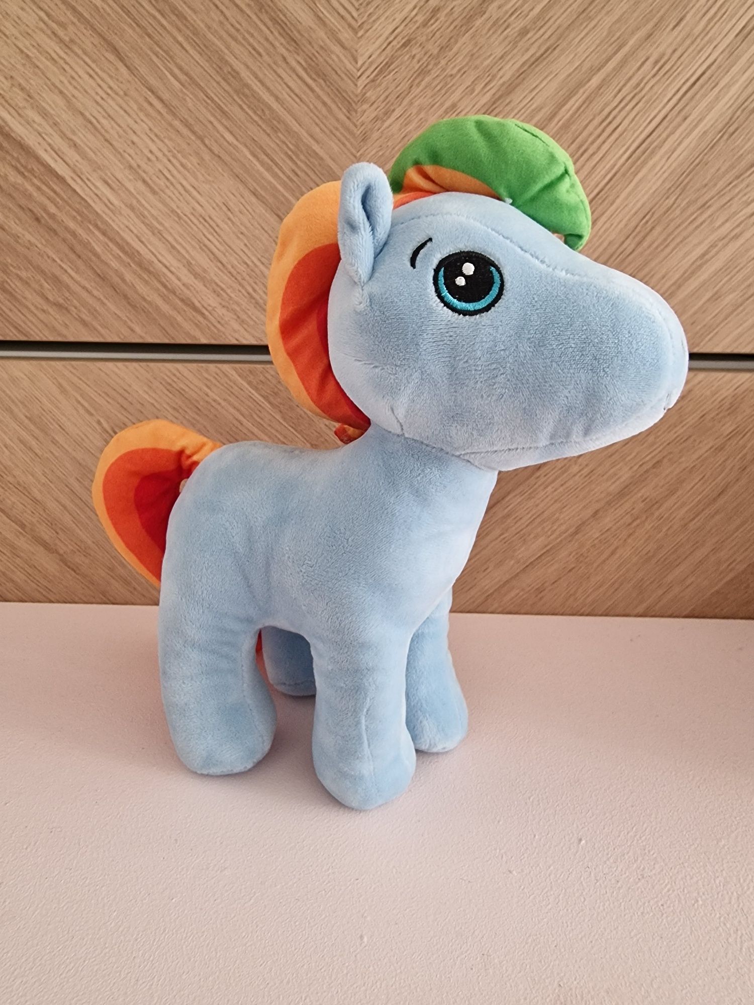 Pluszak zabawka maskotka KUCYK PONY niebieski 27 cm Playtive