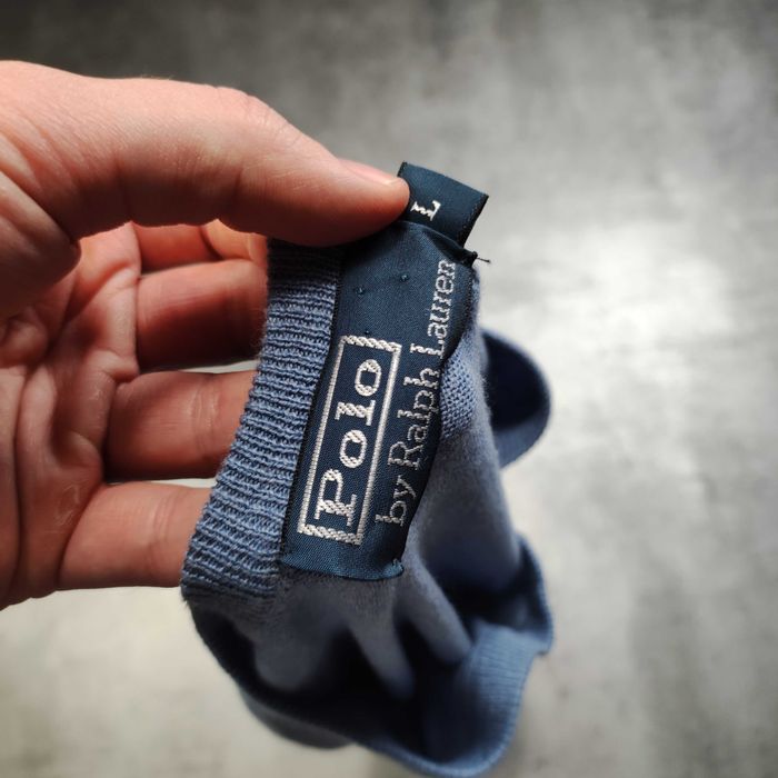 MĘSKI Premium Sweterek 15%Kaszmir Elegancki Błękit Polo Ralph Lauren