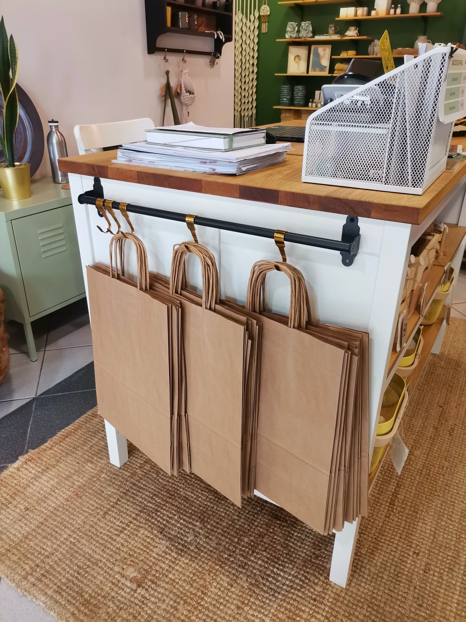 Ilha de cozinha Branco com tampo Carvalho  Ikea