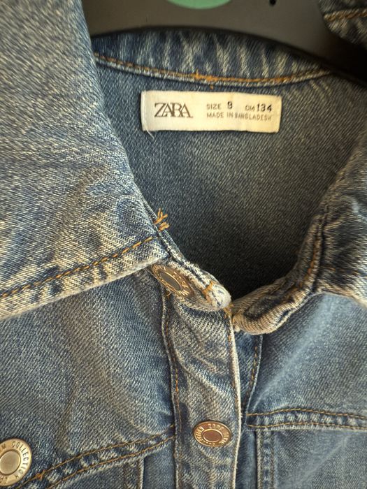Джинсова сукня ZARA Kids для дівчаток, розмір 134