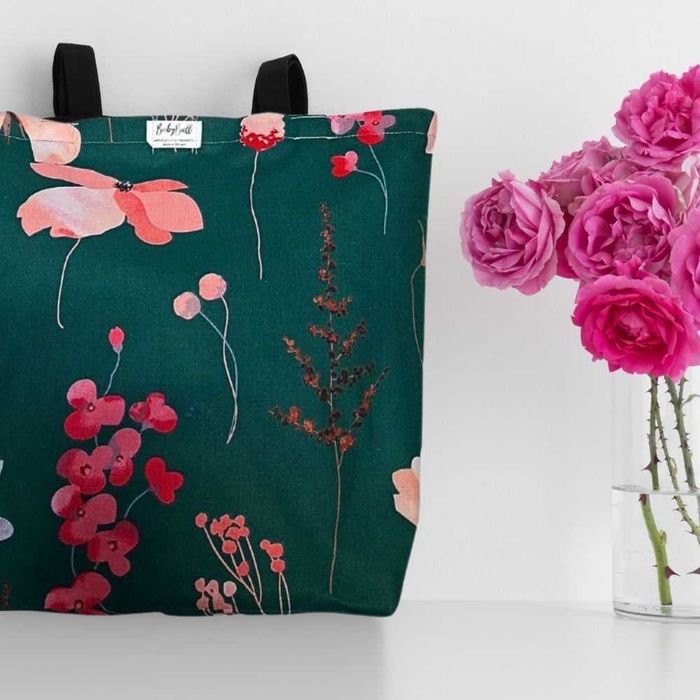 Torba siatka na zakupy – Pink Flowers - Styl & Funkcjonalność