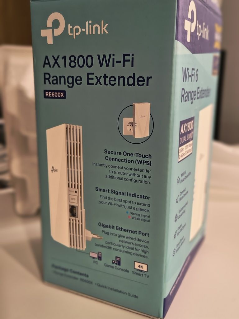 Wzmacniacz sieci TP-LINK RE600X AX1800 2.4 / 5 GHz, Wi-Fi 6