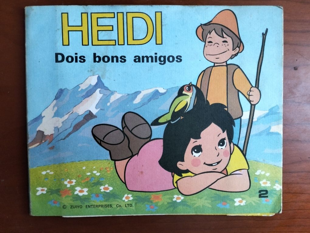 Livro panorâmico Heidi 1976