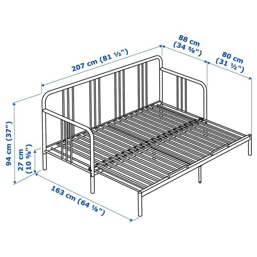 Cama individual /dupla de ferro