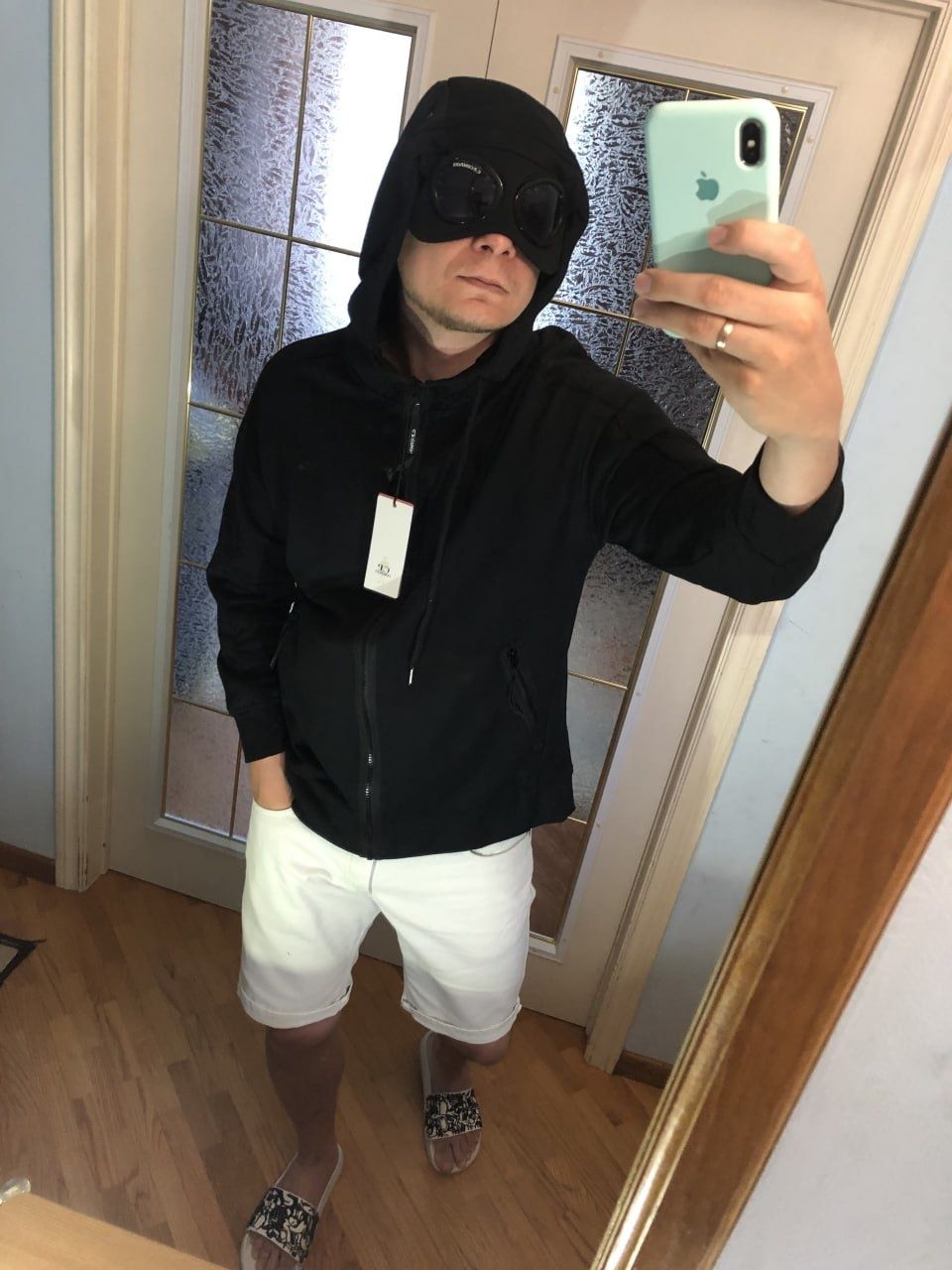 Зіп худі C.P. Company full zip Goggle Hoodie black