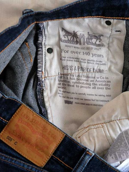 Levi’s 505C originais – jeans vintage, W26 L34 corte reto