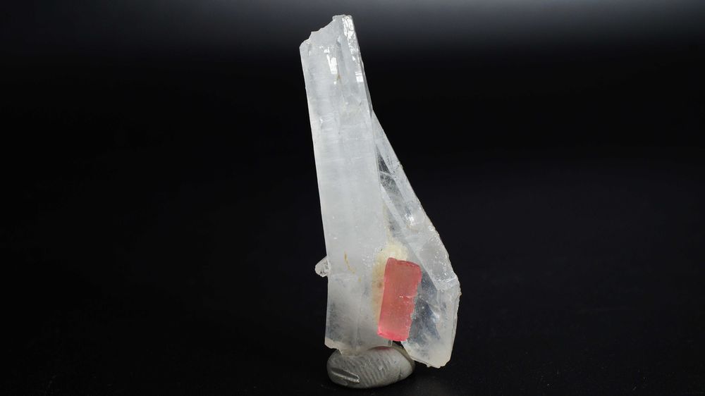 Turmalin Różowy Rubelit na Kwarcu | 9 gr | Minerał Kryształ Kamień