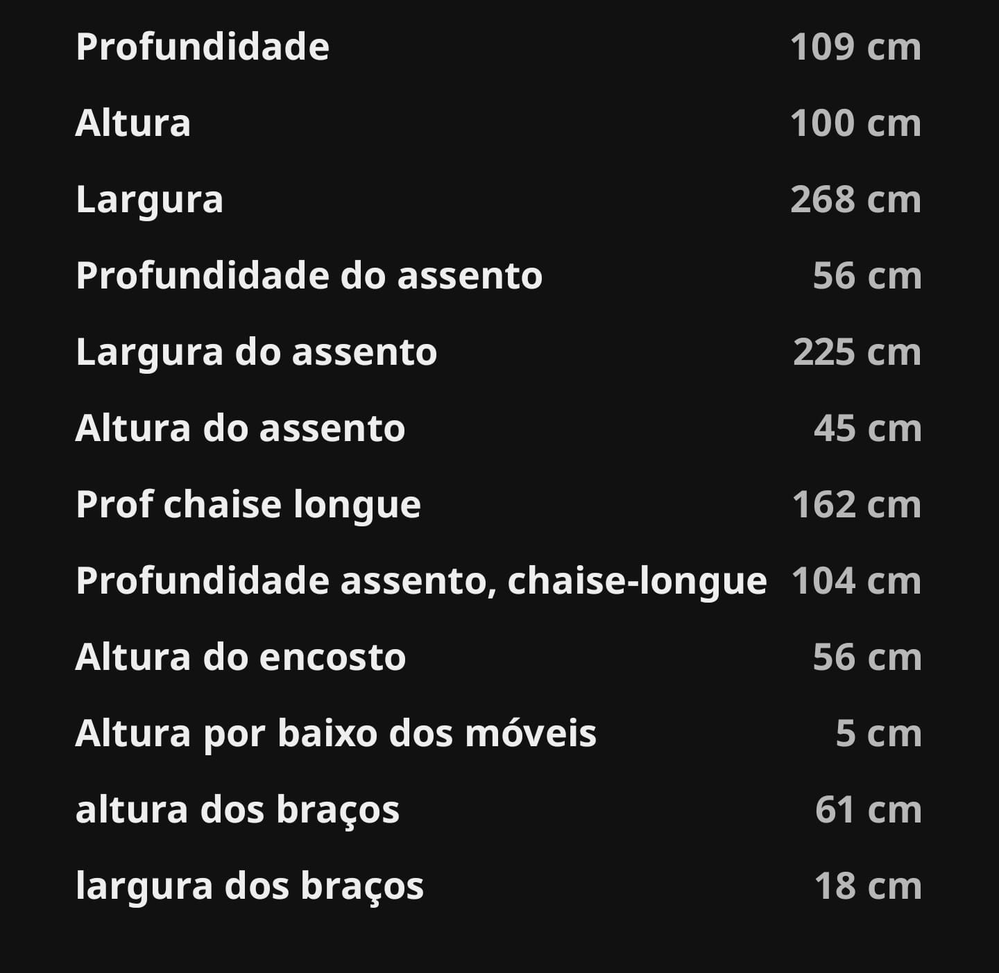 Sofá confortável