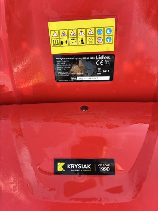Wertykulator i areator elektryczny w jednym Lider KCW-1400