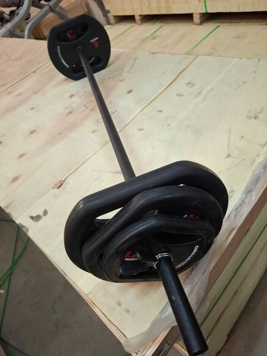 Zestaw do treningu body pump, gryf + obciążenia 1,25 kg, 2,5 kg, 5 kg