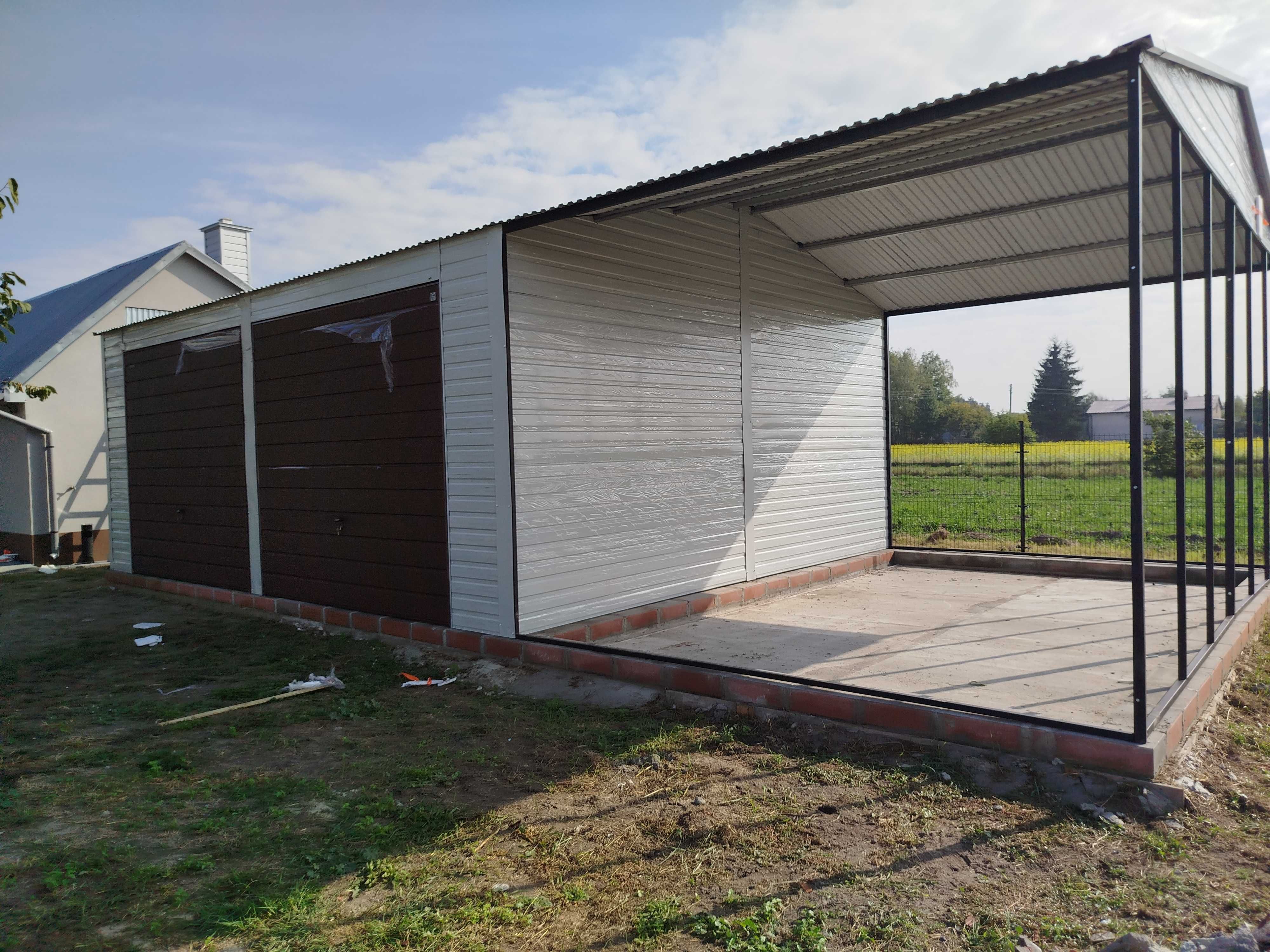 Garaż Blaszany - Garaże Blaszane Drewnopodobne - PRODUCENT – Maj-Blach