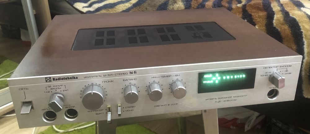 Винтаж 1980х Абсолютно исправный Электроустлитель Radiotehnika 101HIFi