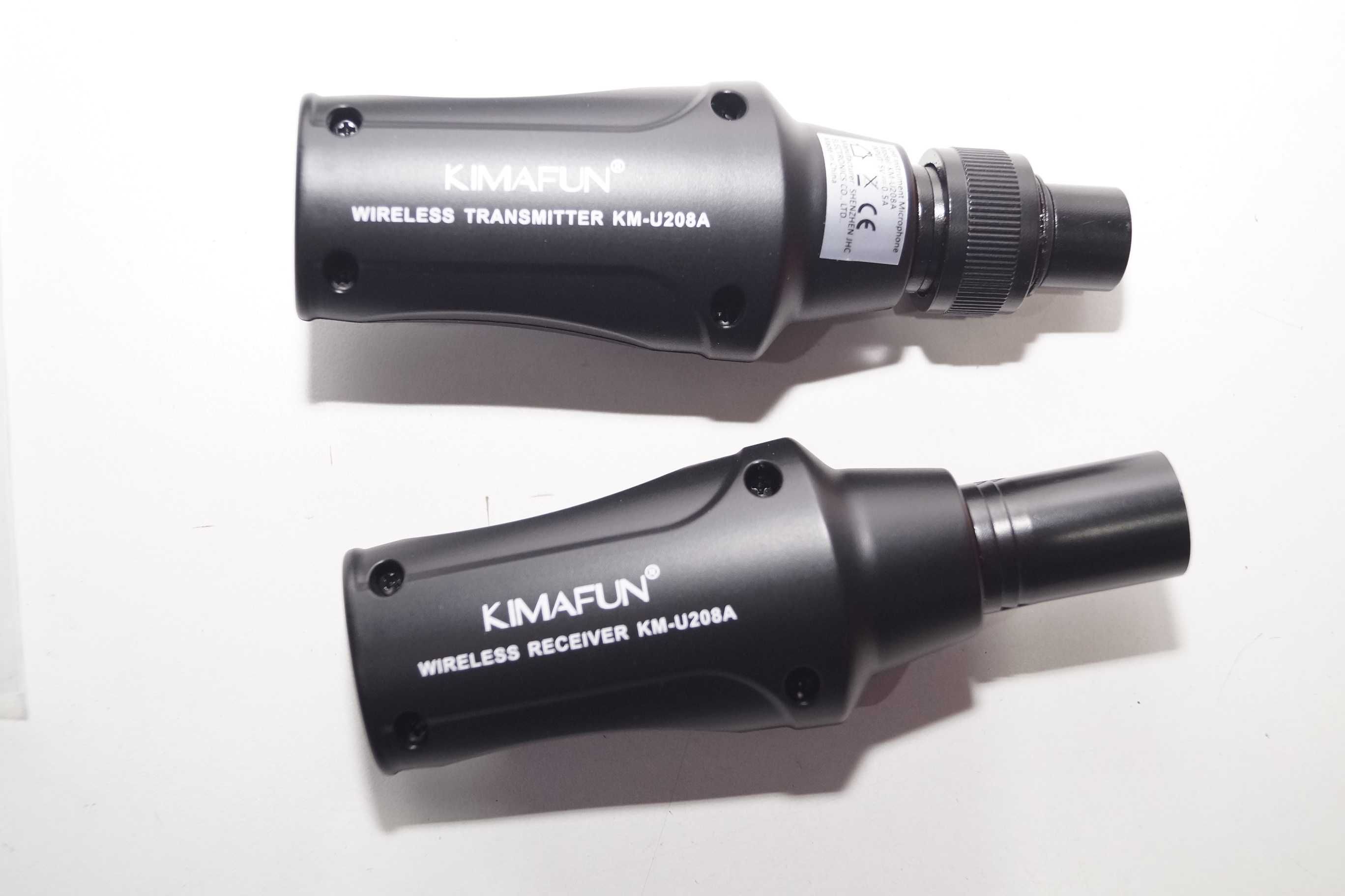 System mikrofonów bezprzewodowych UHF KIMAFUN Adapter mikrofonowy