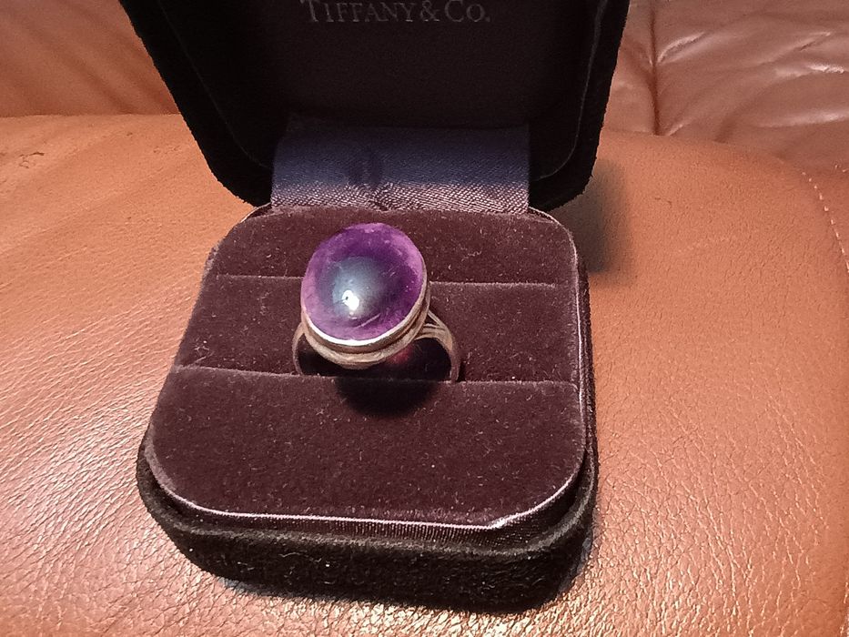 Кольцо серебряное с аметистом