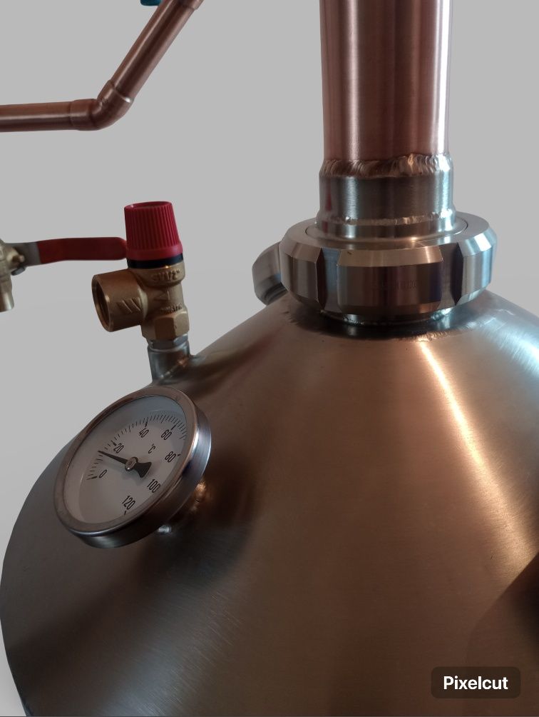 Destylator do domowych alkocholi i spirytusu. Bimbrownica miedziana