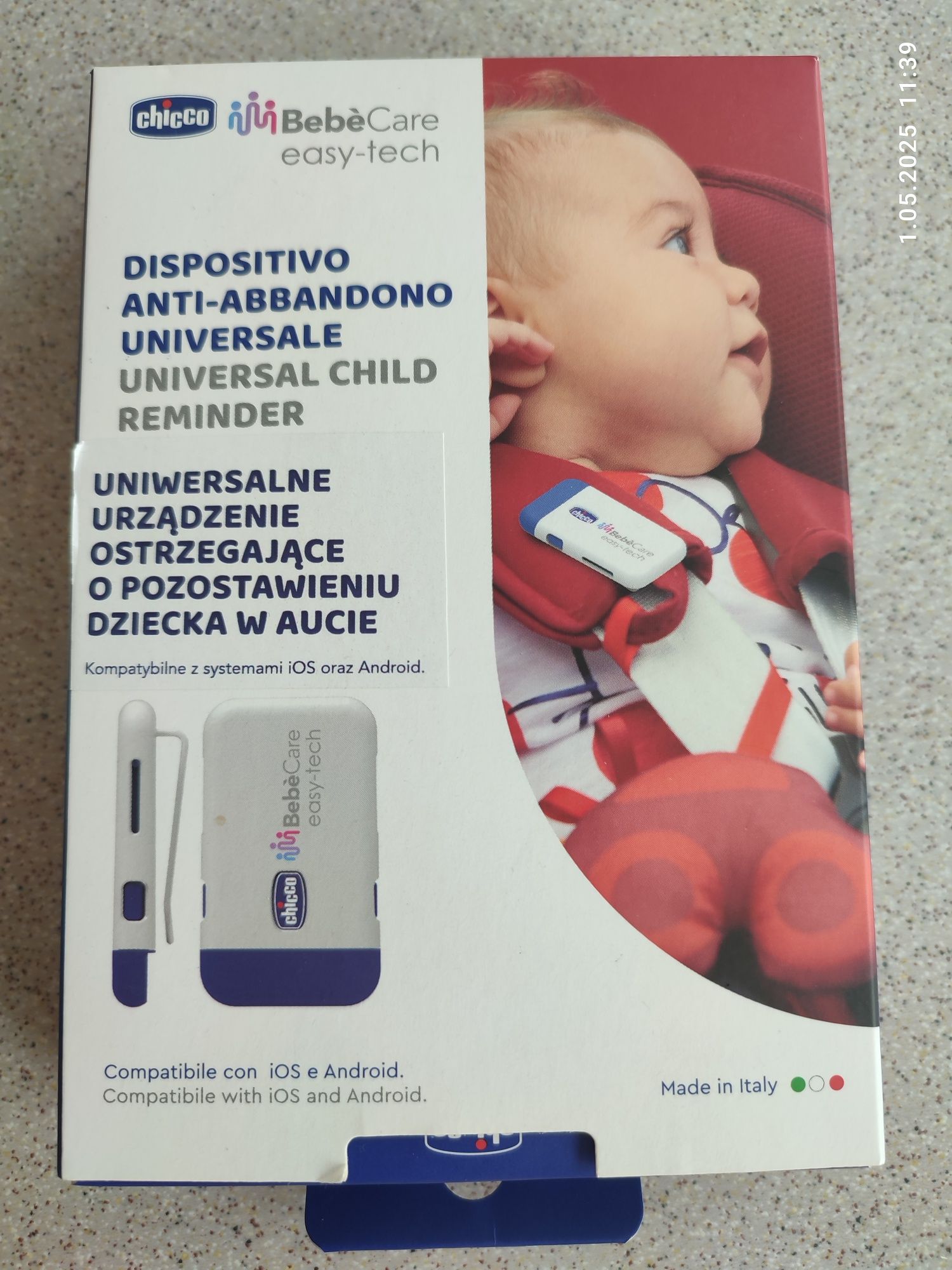 Chicco urządzenie ostrzegające o pozostawieniu dziecka w aucie u