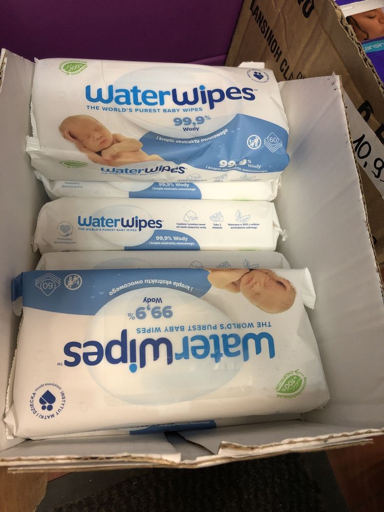 Karton waterwipes 12 sz mokre chustki