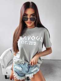 T-shirt damski Olavoga Grecos XS S M biała czarna beżowa jasny szary