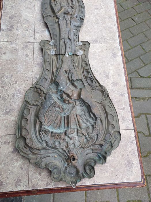 39 Wahadło zdobione zegara comtoise francuz 30cm dł 91-115cm