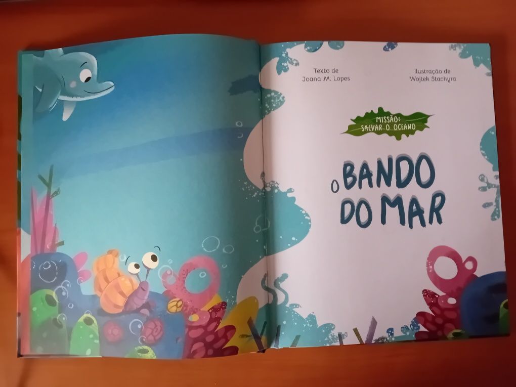 Livro Novo Criança O Bando do Mar