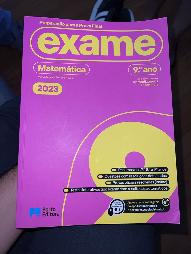 Livro preparação exame nacional Matemática 9 ano 2023