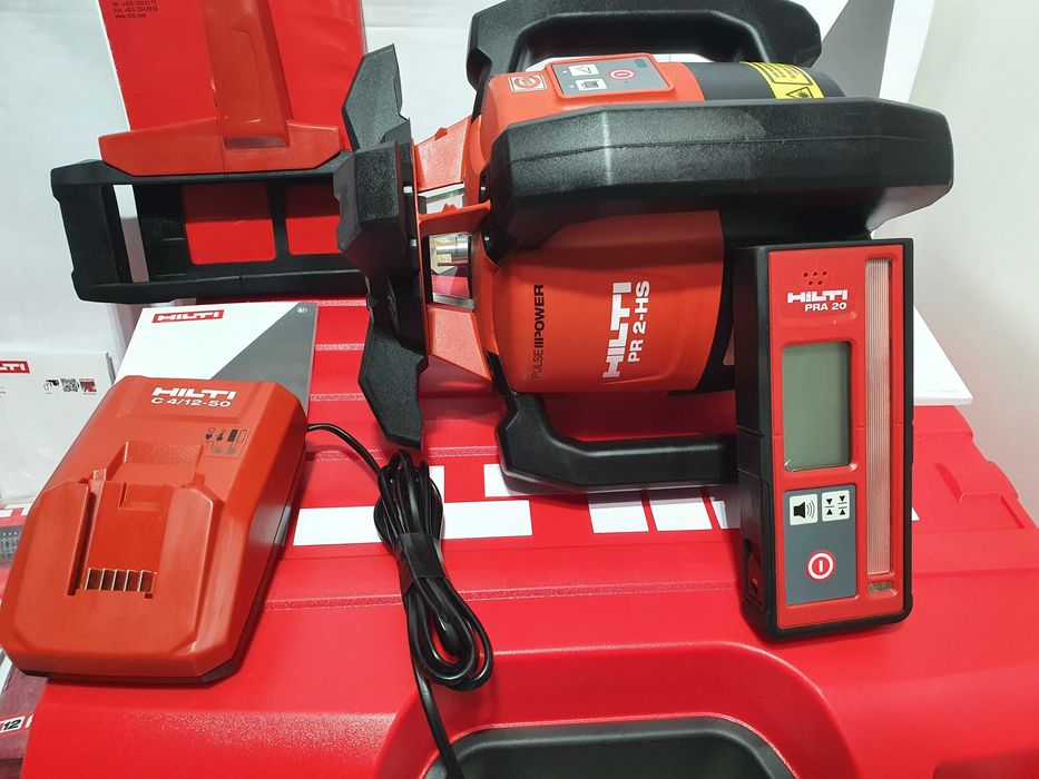 Niwelator obrotowy HILTI PR 2 HS-A12 duzy zestaw statyw lata dodatki