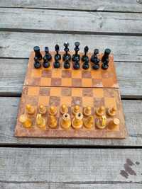 Старые деревянные шахматы СССР деревянные фигуры  шахи  советские