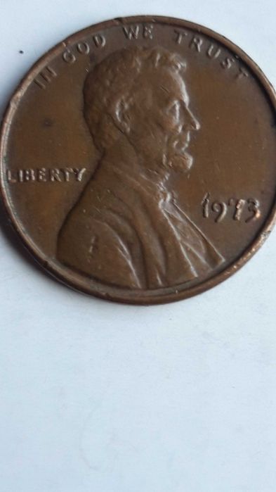 Moeda ONE CENT IN GOD WE TRUST   1973 ERRO de cunhagen
