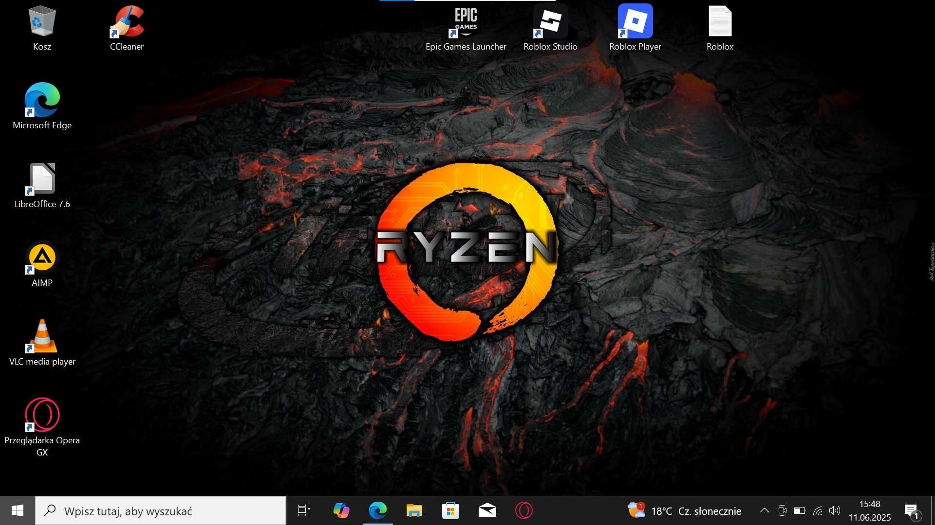 MOCNY Lenovo IdeaPad1 Ryzen 5 3500/8GbDDR4/512SSD m.2/BateriaOK