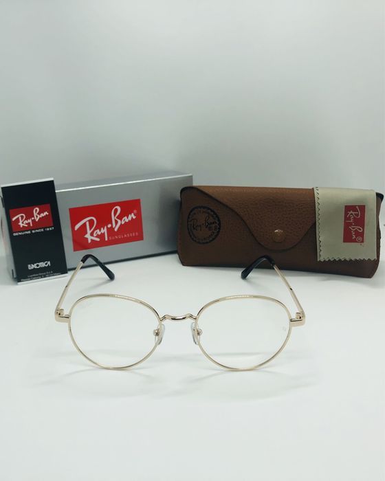 Круглые очки для стиля, имиджа|Оправа Ray Ban Round Metal 663 R-Gold