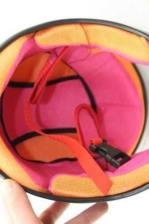 kask dziecięcy czerwony dla dzieci na motor rower skuter na quada tani