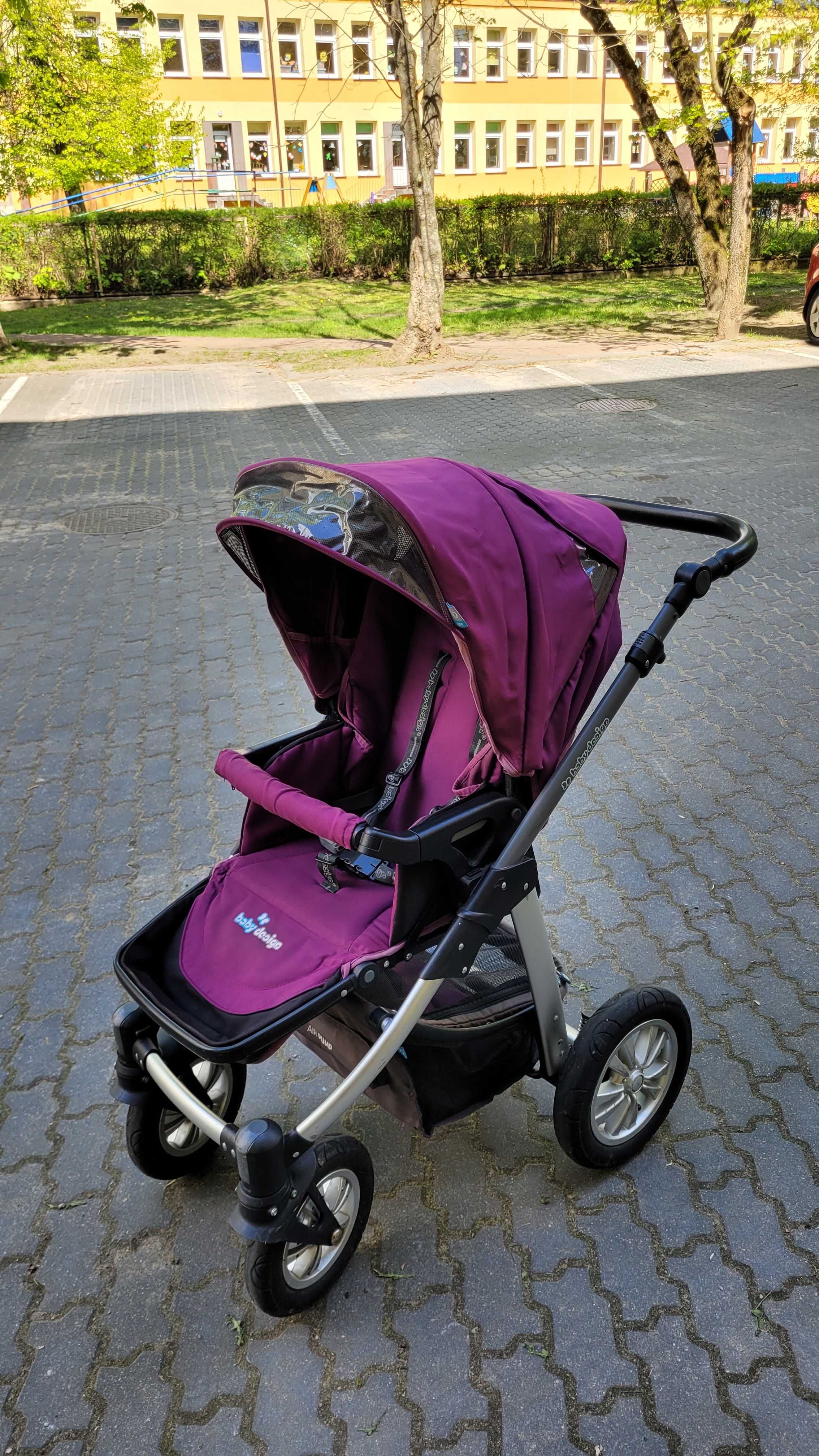 Sprzedam  używany wózek dziecięcy Baby Design Lupo 3w1