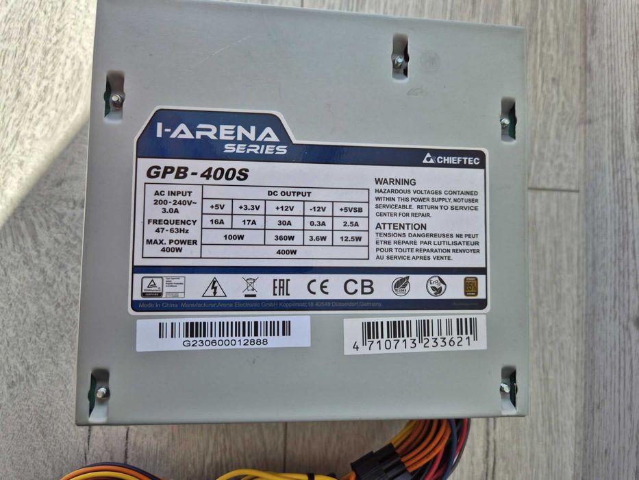 за півціни як новий блок Chieftec iArena GPB-400S (4+4 CPU\6+2 GPU)
