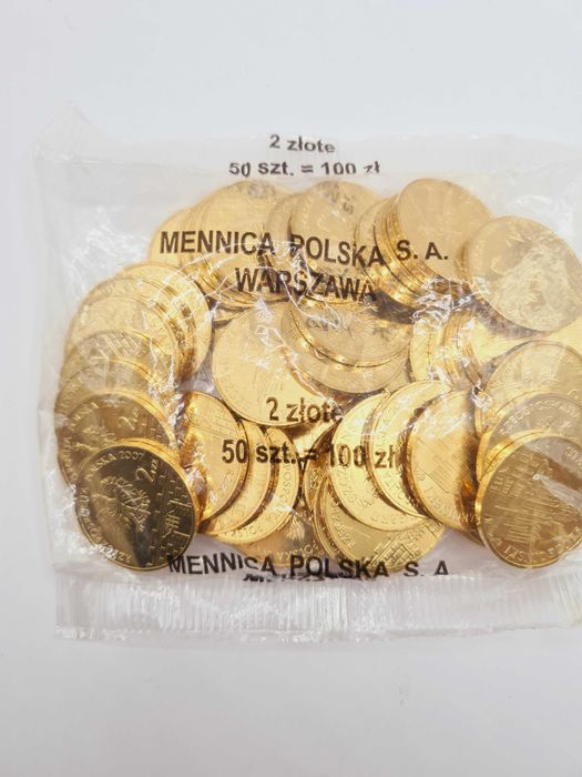 Woreczek menniczy 2 zł - 50 szt. Stargard Szczeciński - 2007 rok