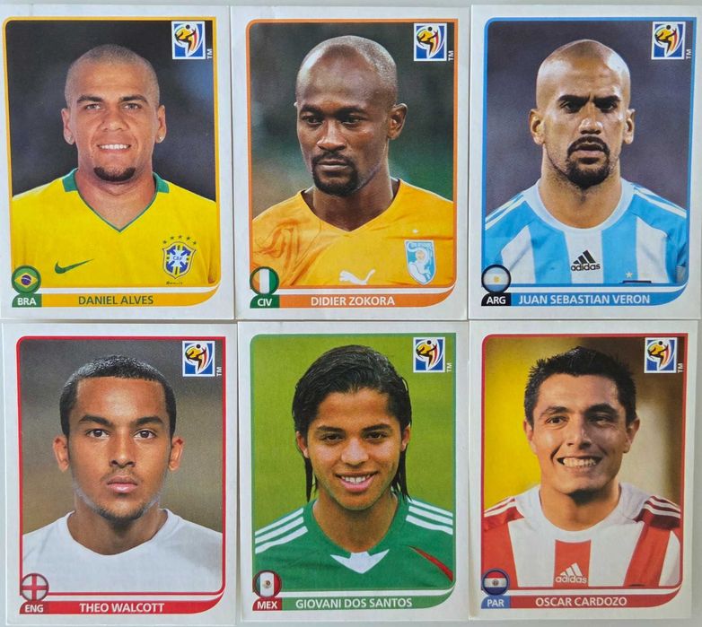 Cromos Panini Mundial 2010 África do Sul