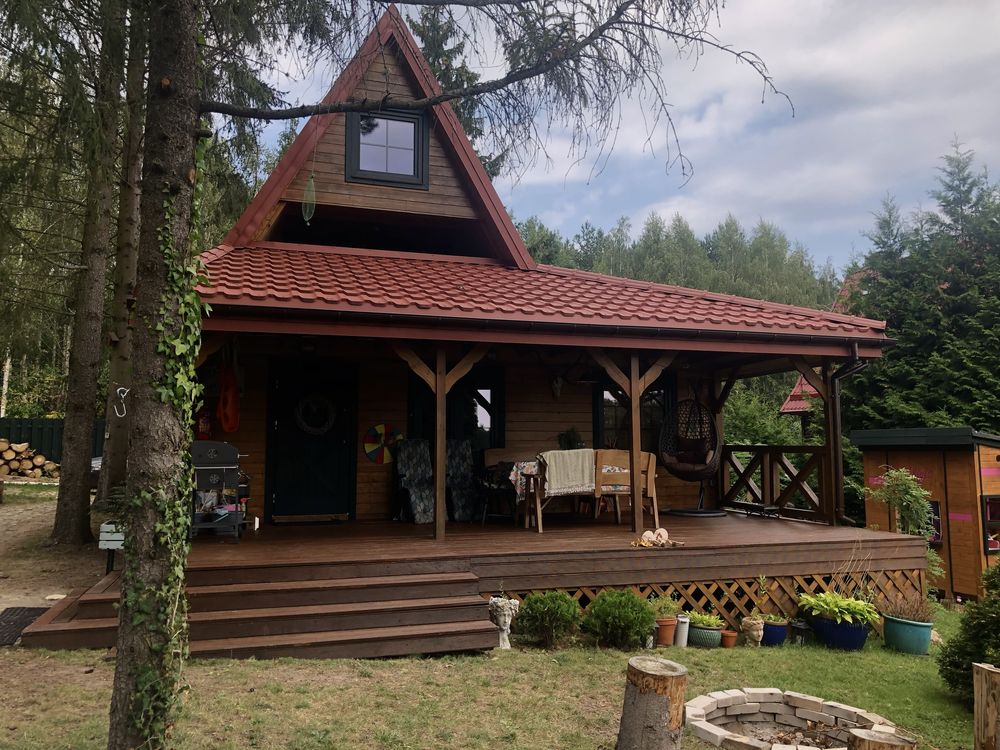 Dom całoroczny z linią brzegową Mazury