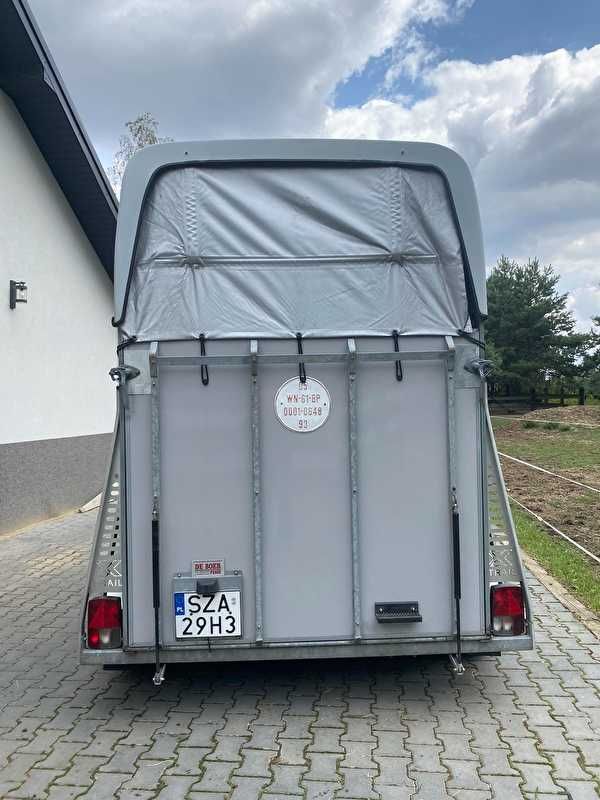 Bukmanka przyczepa do przewozu 2 koni 2000kg DMC
