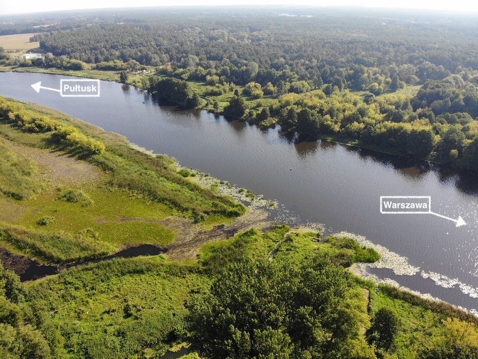 Sprzedam działkę 700m/2 z domem – 55 km od Warszawy , 100 m od Narwi.