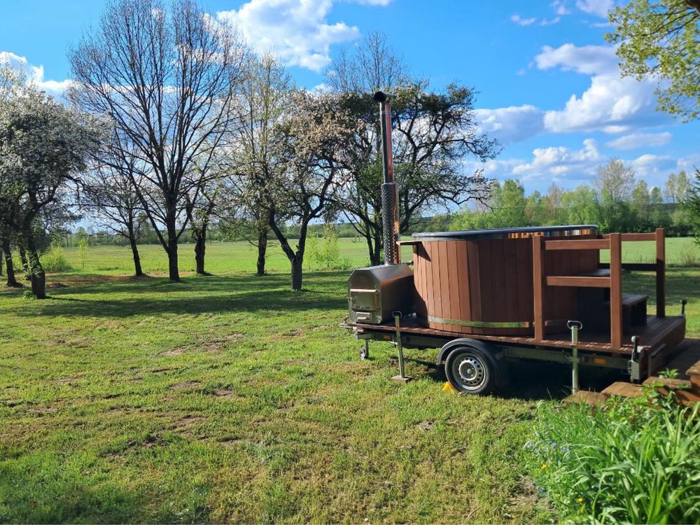 Mobilna balia, spa, ruska bania, balia z jacuzzi do wynajęcia