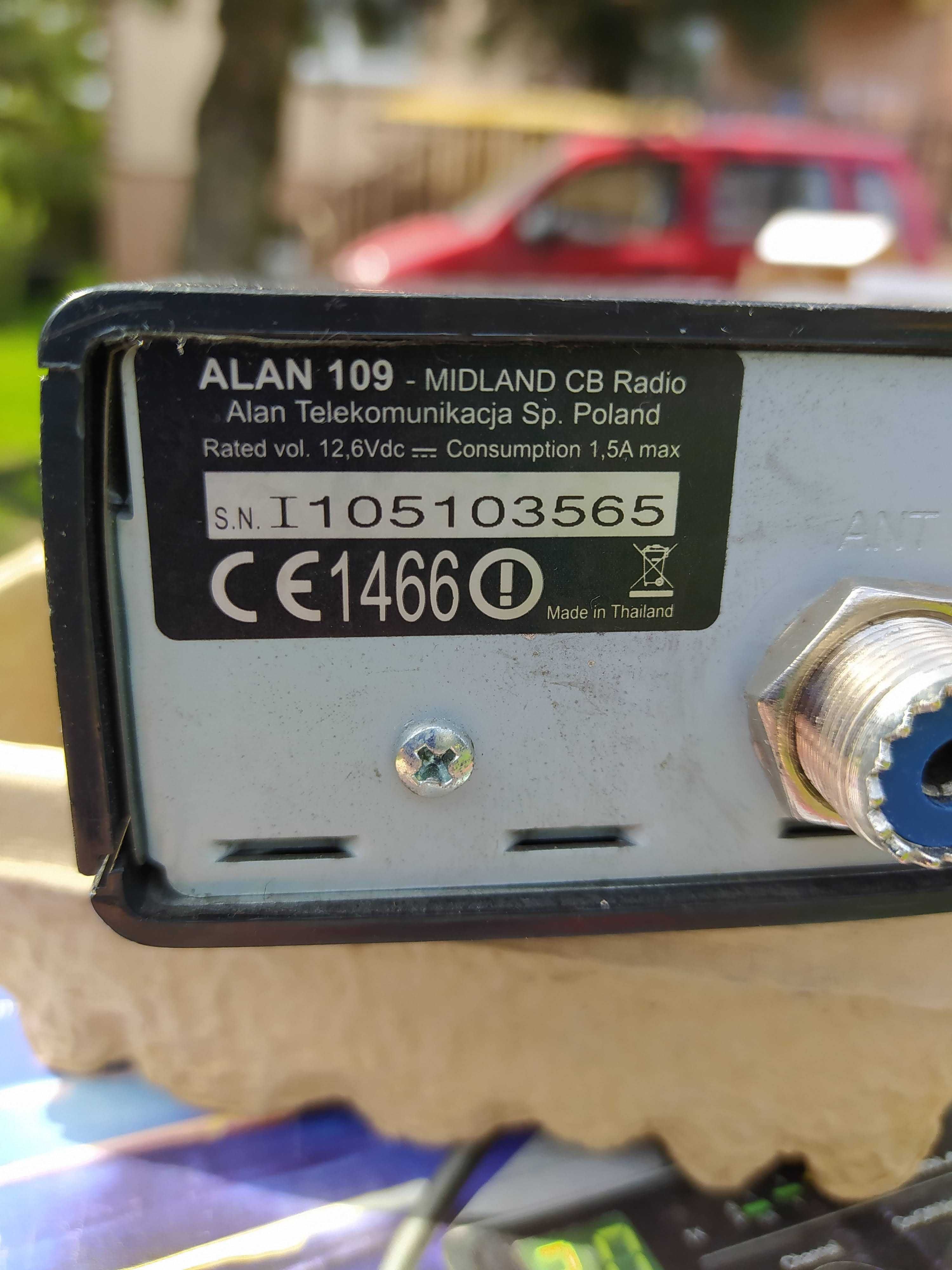 Cb Radio Alan 109 + antena Lemm AT-1700 + megafon