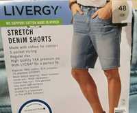 NOWE męskie krótkie spodnie elastyczny jeans M/32