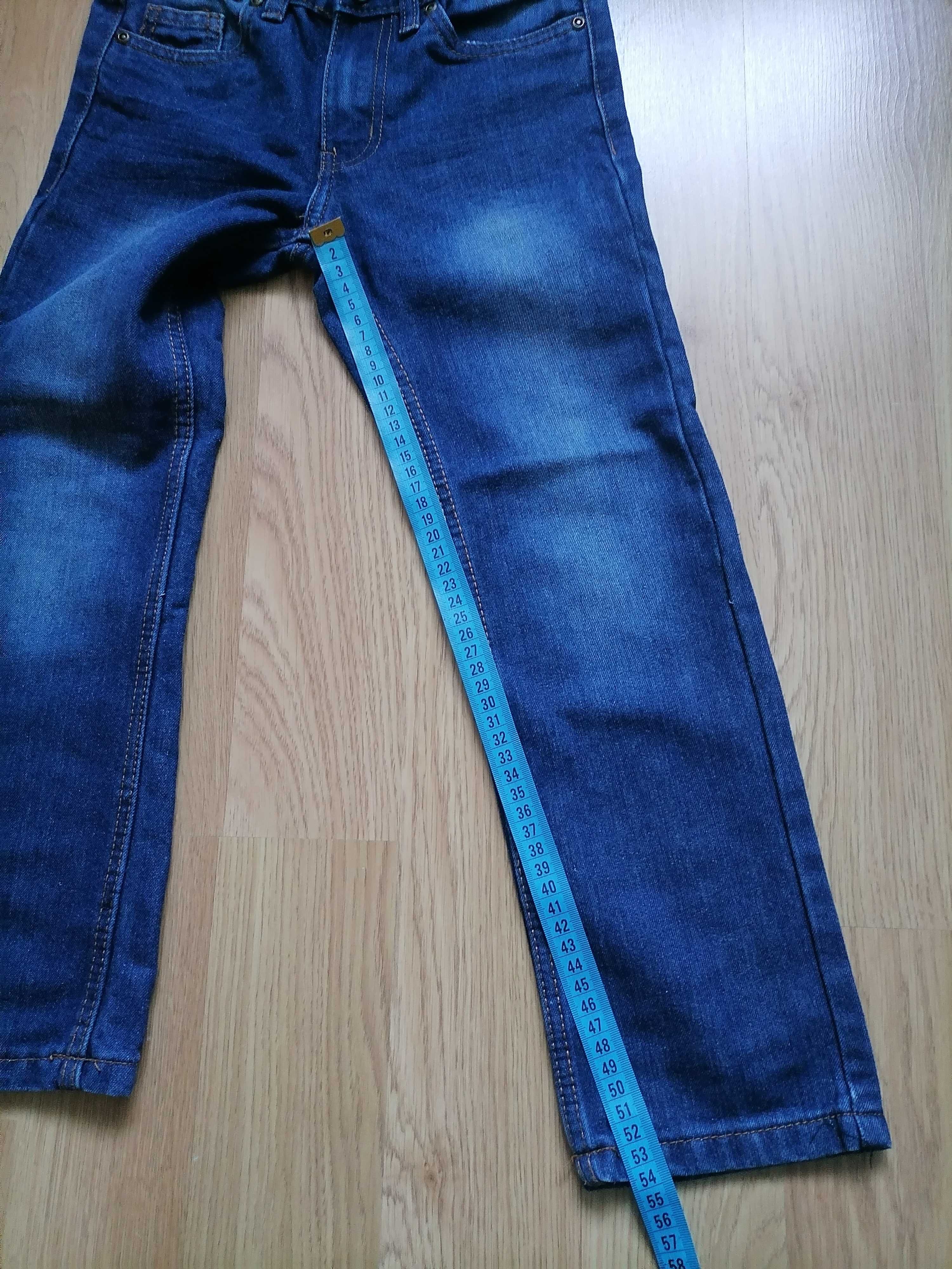 Spodnie jeans 128