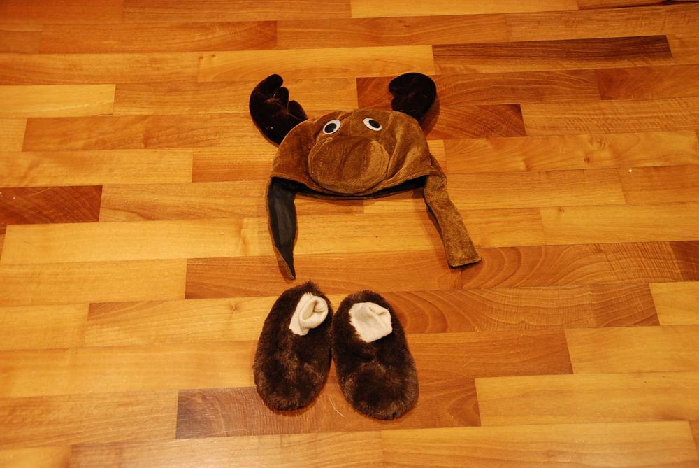 Przebranie karnawałowe/ świąteczne - renifer - rogi i nogi