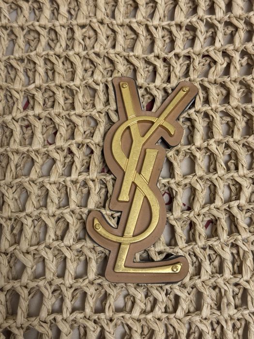Вʼязана літня-пляжна сумка yves saint laurent