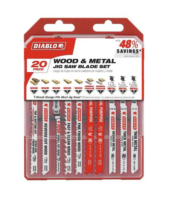 Набір лез Diablo для лобзика. (DJT10S та DJT20S).