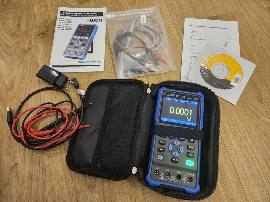 Przenośny Oscyloskop owon HDS2102 idealny