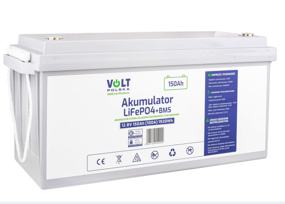 Акумулятор LiFePO4 12,8V 150Ah (100A) VOLT POLSKA